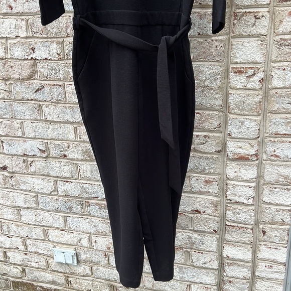 Madewell Black Crepe Sloan Jumpsuit 6 - Picture 5 of 13